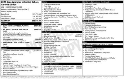 2021 Jeep Wrangler Unlimited Sahara Altitude 4x4