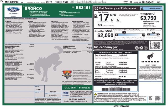 2022 Ford Bronco Badlands