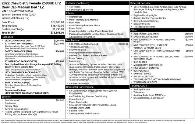 2022 Chevrolet Silverado 2500 HD LTZ