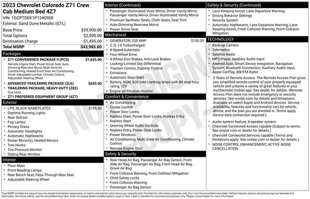 2023 Chevrolet Colorado 4WD Z71