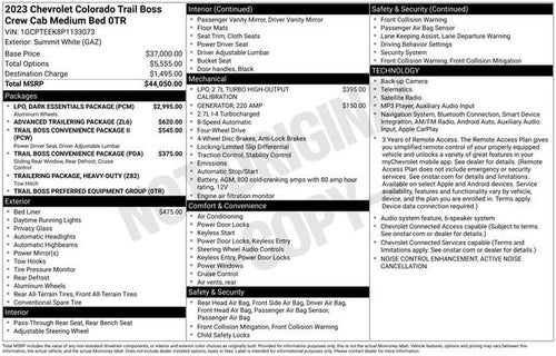2023 Chevrolet Colorado 4WD Trail Boss