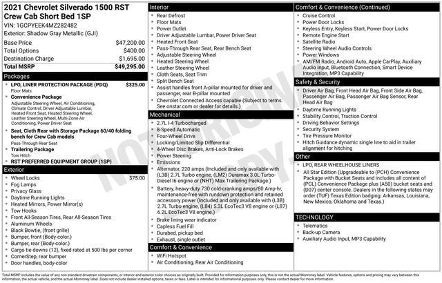 2021 Chevrolet Silverado 1500 RST