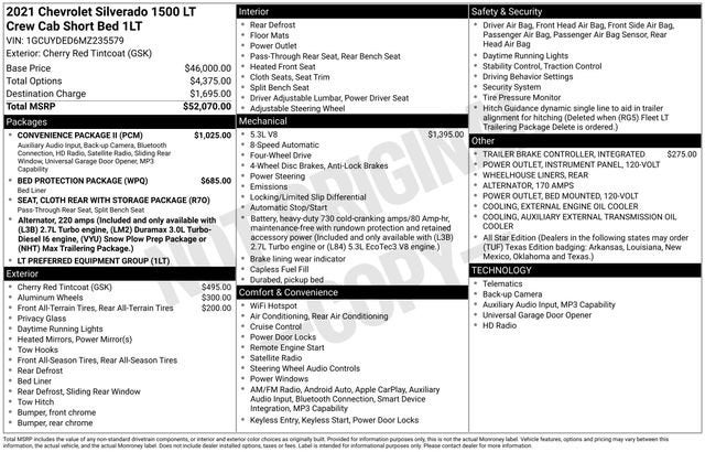 2021 Chevrolet Silverado 1500 LT