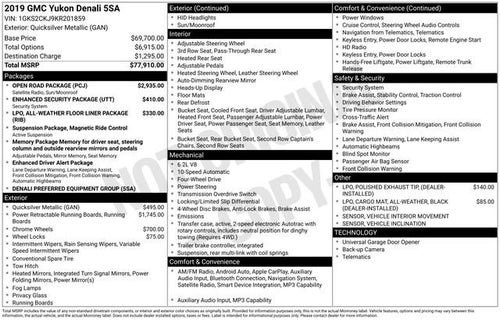 2019 GMC Yukon Denali