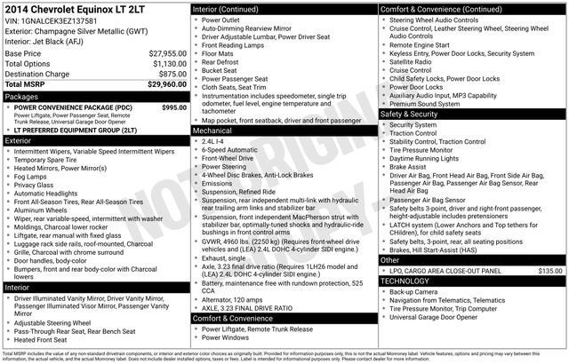 2014 Chevrolet Equinox LT