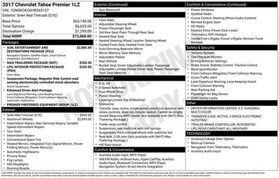 2017 Chevrolet Tahoe Premier