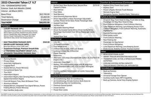 2023 Chevrolet Tahoe LT