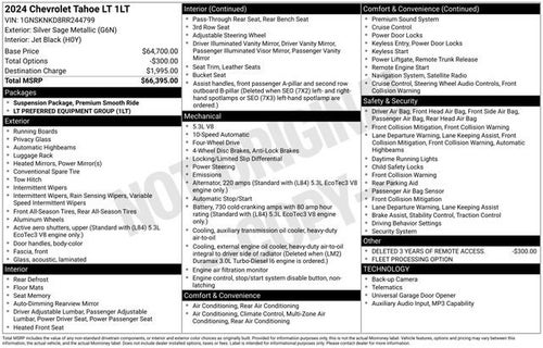 2024 Chevrolet Tahoe LT