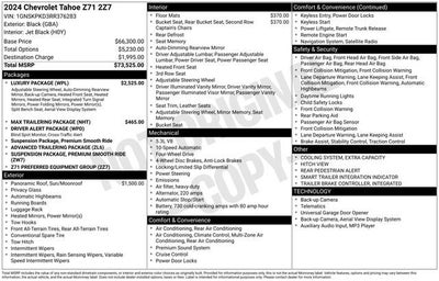2024 Chevrolet Tahoe Z71