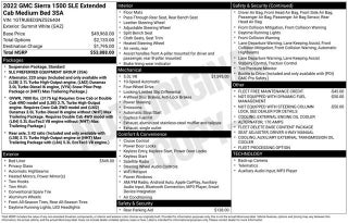 2022 GMC Sierra 1500 SLE