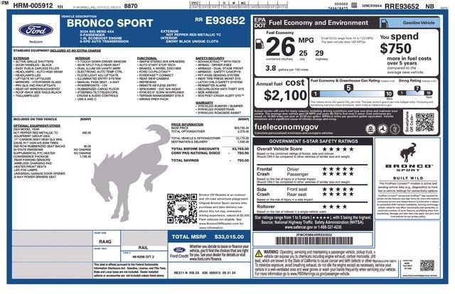 2024 Ford Bronco Sport Big Bend