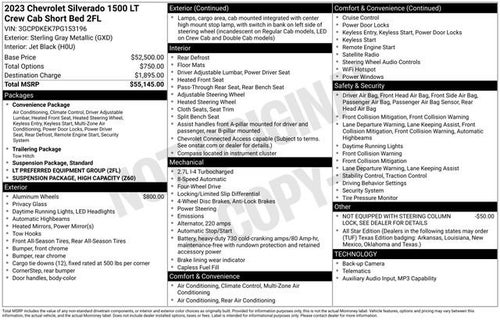 2023 Chevrolet Silverado 1500 LT (2FL)