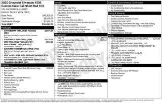 2020 Chevrolet Silverado 1500 Custom