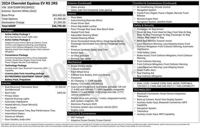 2024 Chevrolet Equinox EV 2RS