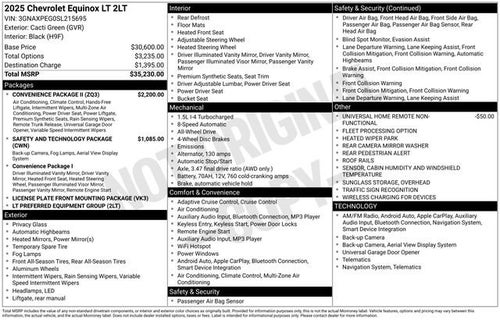 2025 Chevrolet Equinox LT