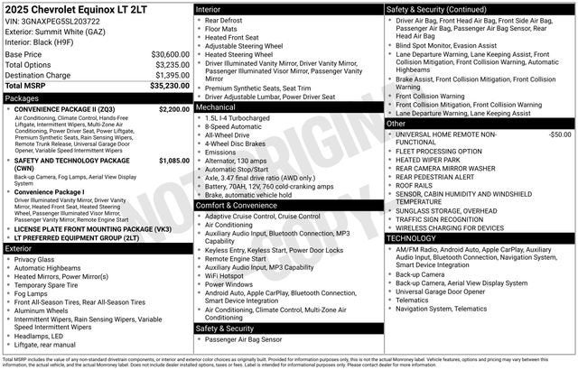 2025 Chevrolet Equinox LT