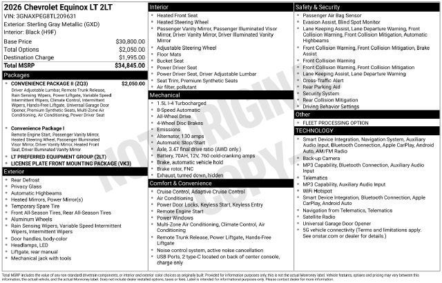 2026 Chevrolet Equinox LT