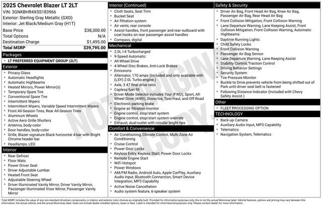 2025 Chevrolet Blazer 2LT