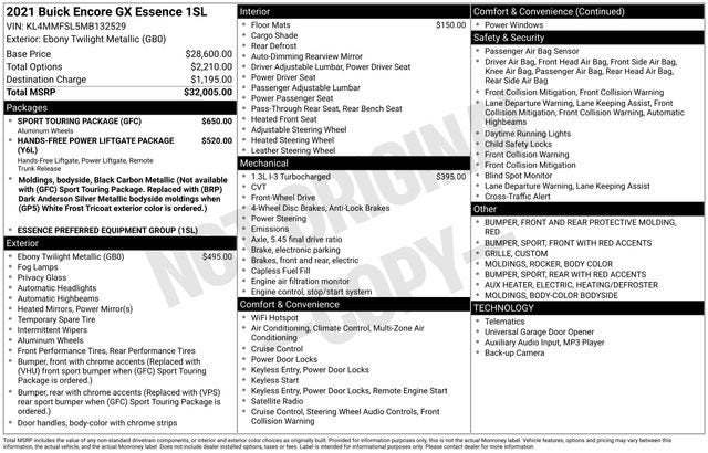 2021 Buick Encore GX Essence