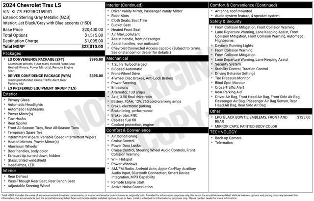 2024 Chevrolet Trax LS