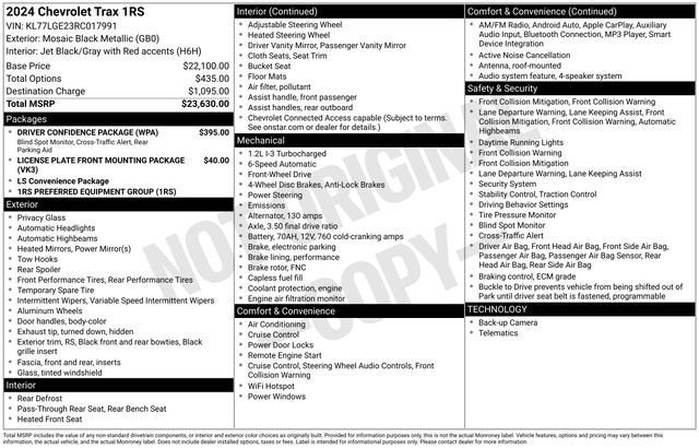 2024 Chevrolet Trax 1RS