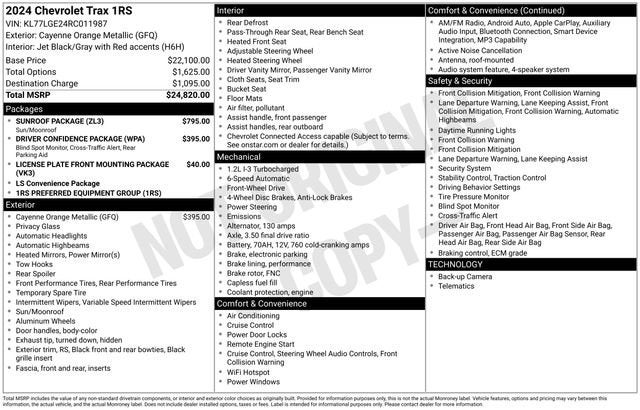 2024 Chevrolet Trax 1RS