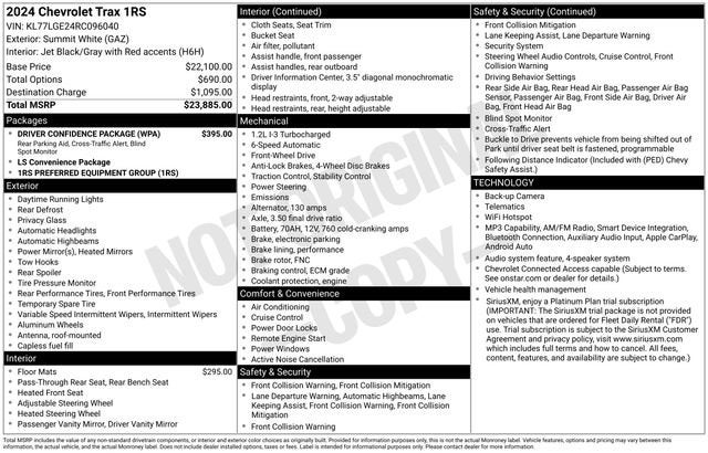 2024 Chevrolet Trax 1RS