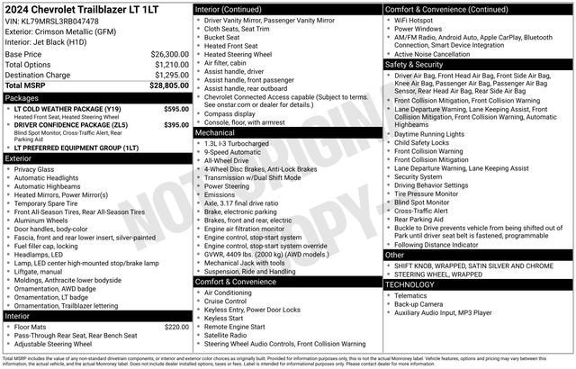 2024 Chevrolet Trailblazer LT