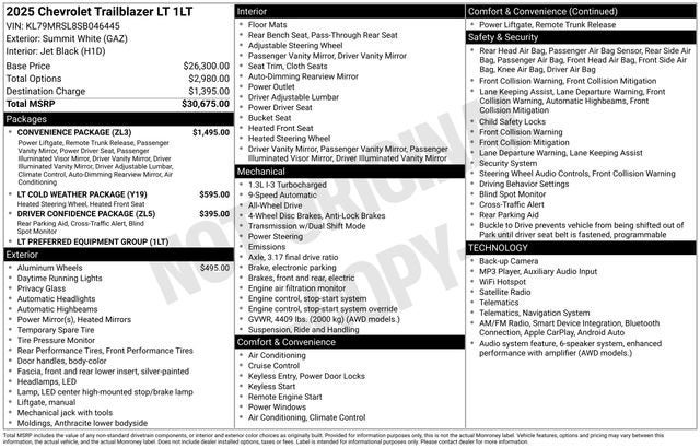 2025 Chevrolet Trailblazer LT
