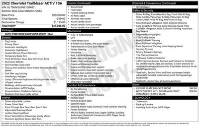 2022 Chevrolet Trailblazer ACTIV