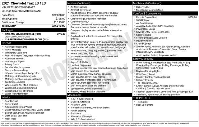 2021 Chevrolet Trax LS