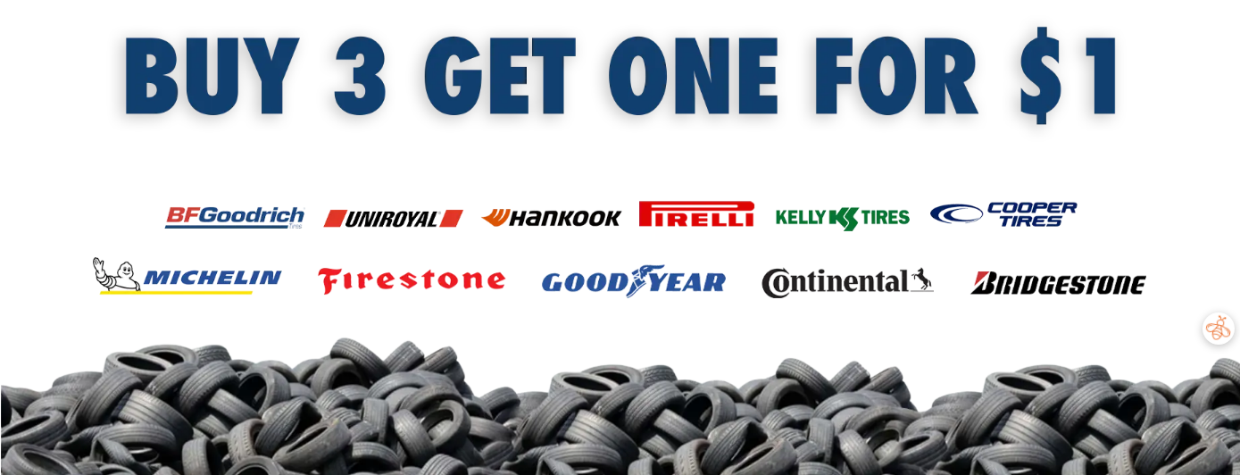 Buy 3 Tires Get One For $1